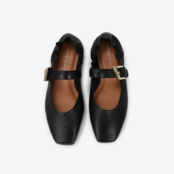 A+ . BAILARINA COURO NAPA PRETO - Imagen 5