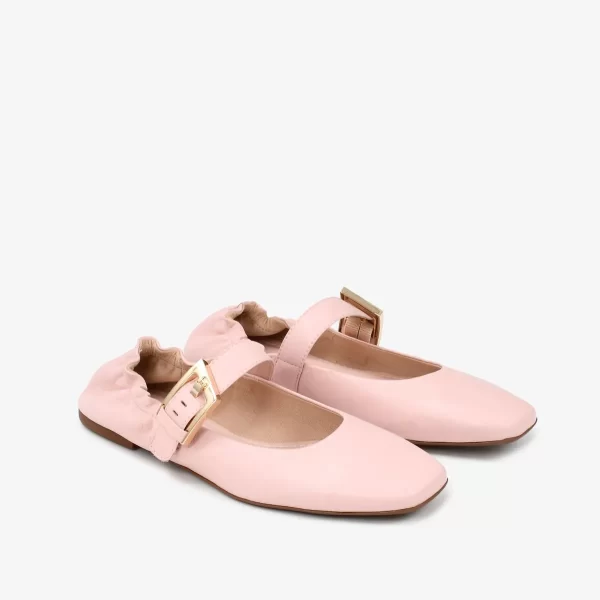 A+ . BAILARINA COURO NAPA  ROSA NUDE - Imagen 4