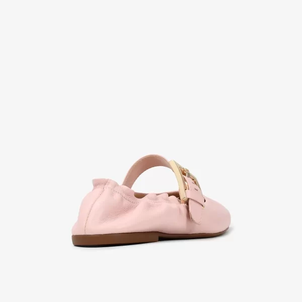 A+ . BAILARINA COURO NAPA  ROSA NUDE - Imagen 6