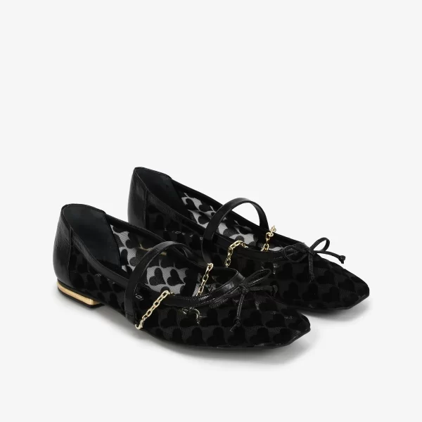 A+ . BAILARINA TECIDO VELVET PRETO - Imagen 4