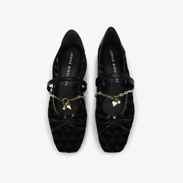 A+ . BAILARINA TECIDO VELVET PRETO - Imagen 5