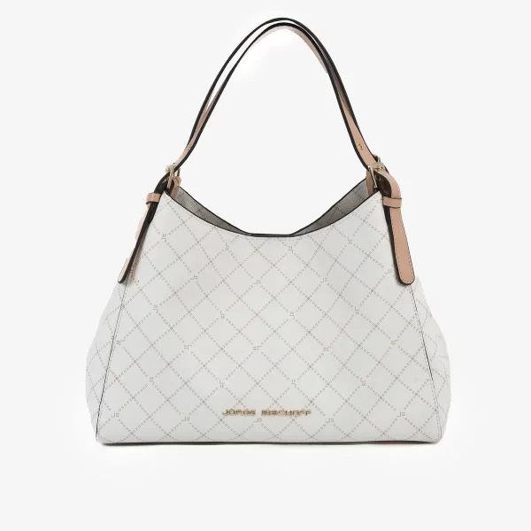 CARTERA DE HOMBRO MONOCROMADA OFF  WHITE - Imagen 2