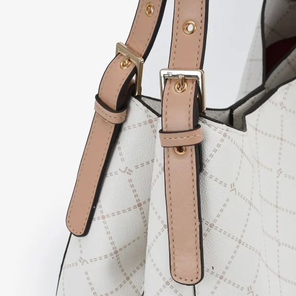 CARTERA DE HOMBRO MONOCROMADA OFF  WHITE - Imagen 6