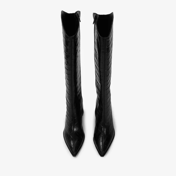 A+ . BOTA CROCO VERNIZ PRETO - Imagen 5
