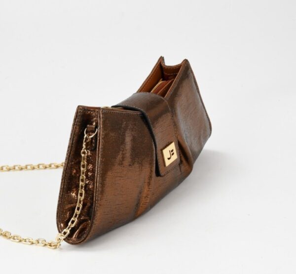 A+ . CARTERA COURO FANCY BRONCE - Imagen 4
