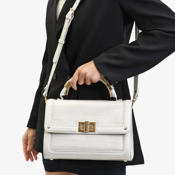 CARTERA CROCO FLOTER BLANC - Imagen 3