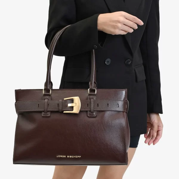 A+ . CARTERA COURO GLOVE CAFÉ  CHOCOLATE - Imagen 3
