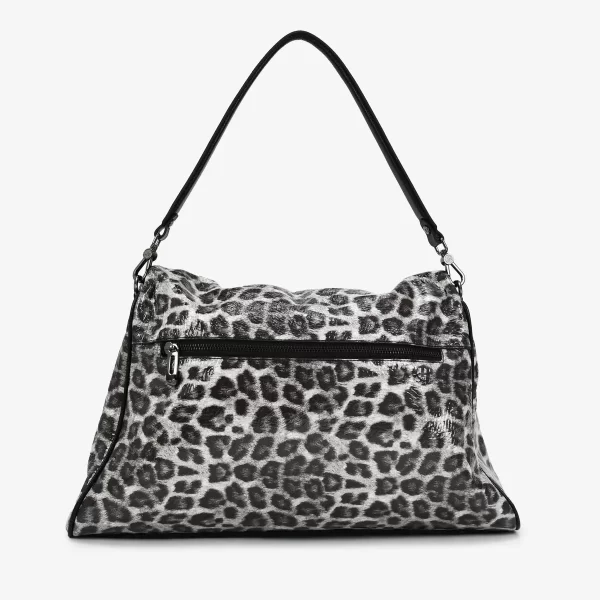 A+ . CARTERA  COURO  PRINT GLOW PRETO/ BRANCO - Imagen 6