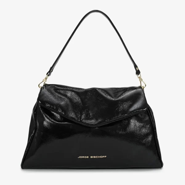 A+ . CARTERA  COURO CRINKLE BLACK - Imagen 2