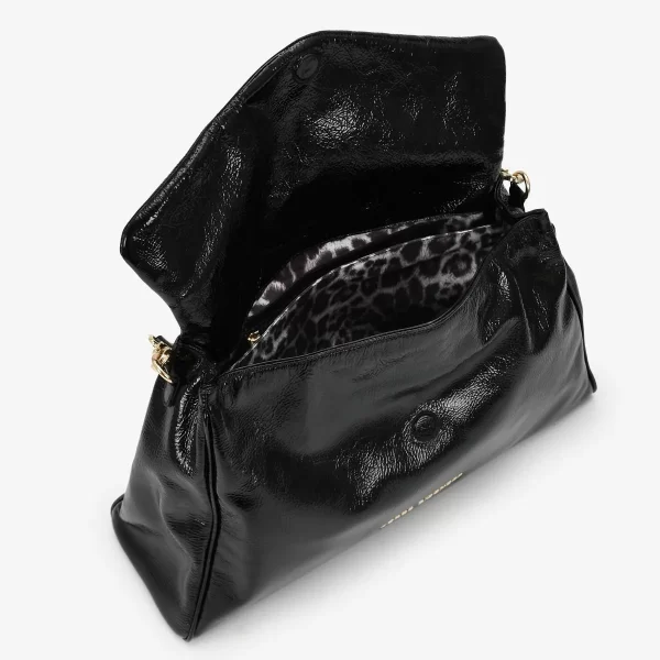 A+ . CARTERA  COURO CRINKLE BLACK - Imagen 5