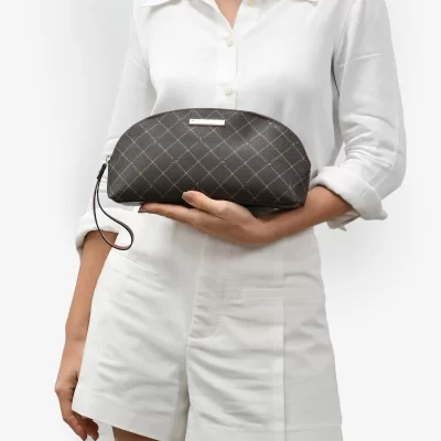 ACCESORIO COQUETERA MONOGRAMA CAFÉ