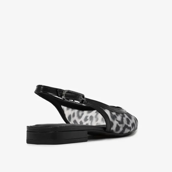 A+ . SLINGABCK FLAT PRINT BLANC / PRETO - Imagen 3