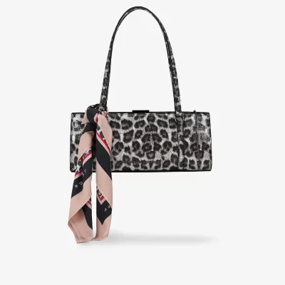 CARTERA ANIMAL PRINT GLOW PRETO / BRANCO