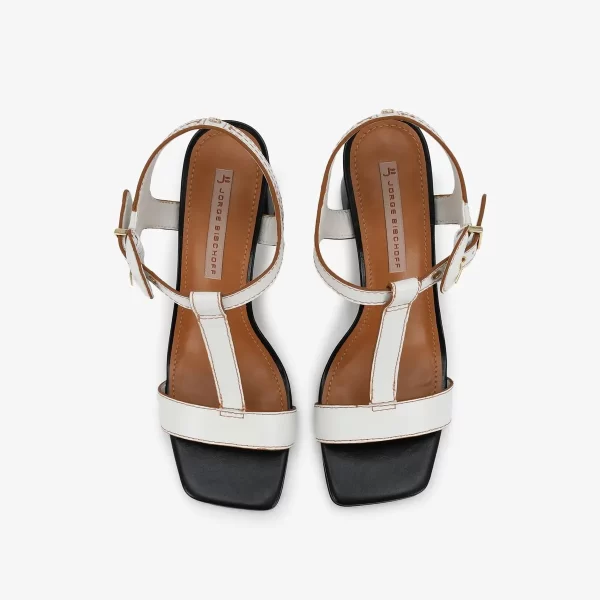 A+ .SANDALIA COURO NAPA NEW BRANCO - Imagen 3