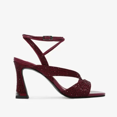 SANDALIA  BRILLO CHERRY