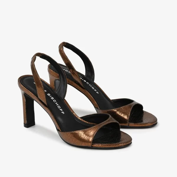 A+ . SANDALIA COURO SATINADA BRONCE - Imagen 4