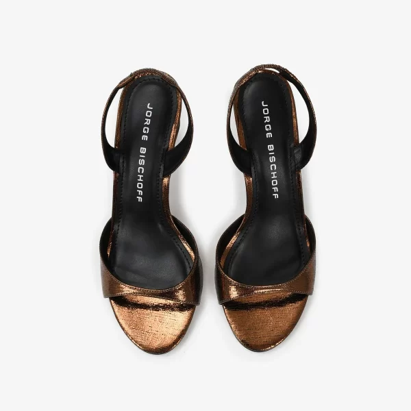 A+ . SANDALIA COURO SATINADA BRONCE - Imagen 5