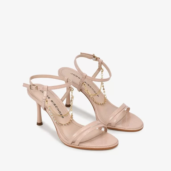 A+ . SANDALIA  CON CADENA CUERO ROSA - Imagen 4