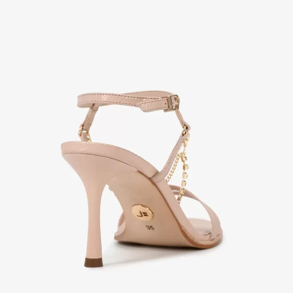 A+ . SANDALIA  CON CADENA CUERO ROSA - Imagen 2