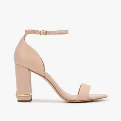 SANDALIA NUDE TACON CILINDRICO