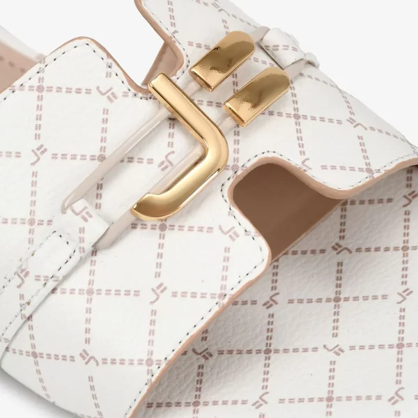 A+ . SANDALIA  FLAT MONOGRAMA OFF WHITE - Imagen 2