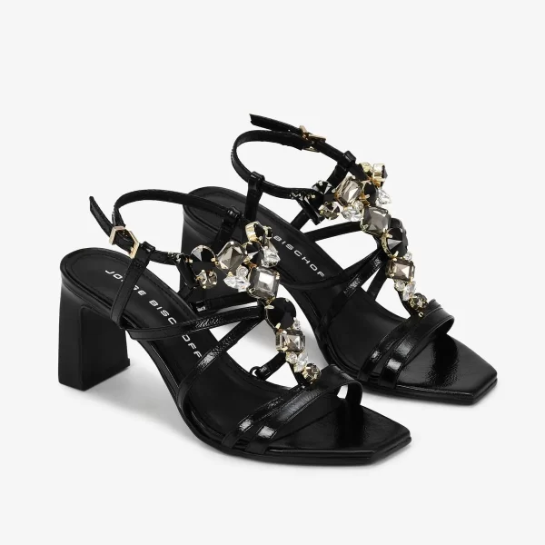 A+ . SANDALIA CUERO CRINKLE PRETO - Imagen 4