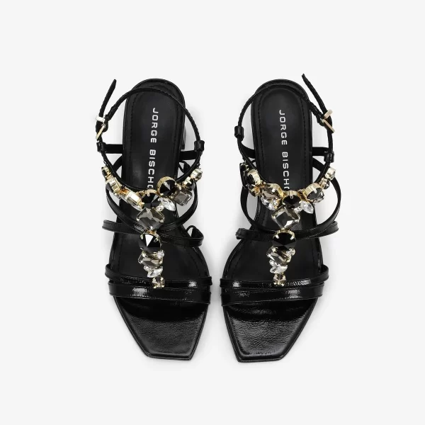 A+ . SANDALIA CUERO CRINKLE PRETO - Imagen 3