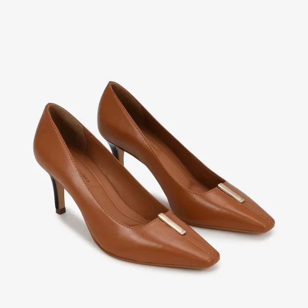 A+ SCARPIN COURO NEW ALMENDRA - Imagen 4