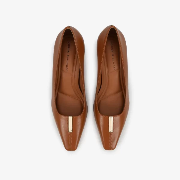 A+ SCARPIN COURO NEW ALMENDRA - Imagen 5