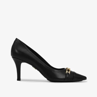 SCARPIN COURO NAPA PRETO