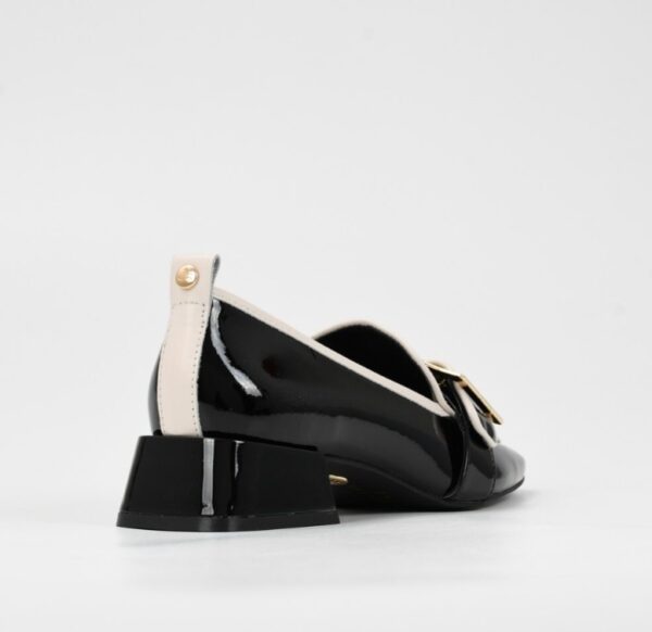 A+ . SCARPIN COURO VERNIZ PRETO - Imagen 3