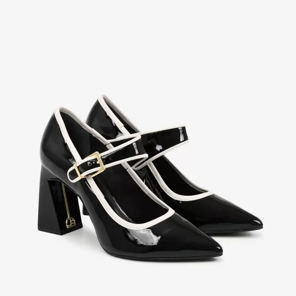 A+ . SCARPIN   CUERO VERNIZ PRETO - Imagen 4