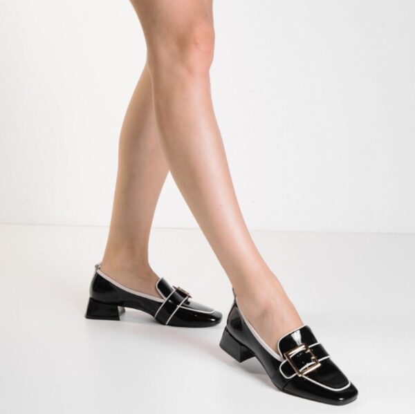 A+ . SCARPIN COURO VERNIZ PRETO - Imagen 5