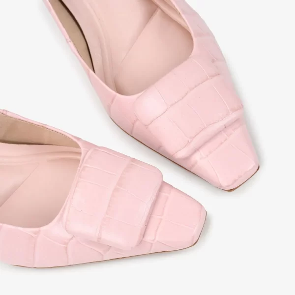 A+ . SCARPIN CROCO EFECTT   LIGTH PINK - Imagen 6