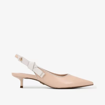 SLINGBACK COURO NAPA NUDE