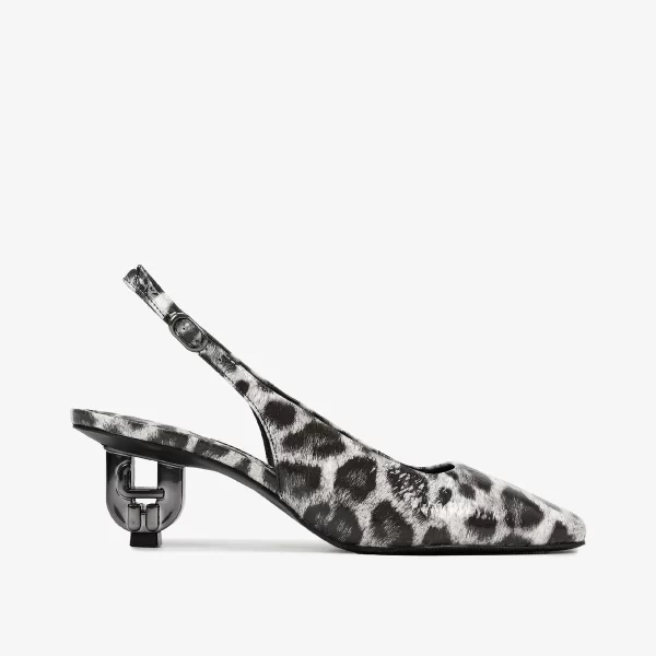 A+ . SLINGBACK GLOW PRETO/ BLANC