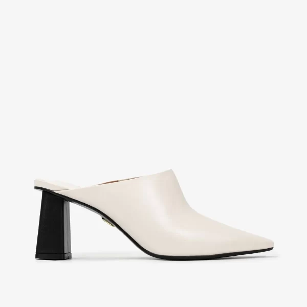 A+ . SLINGBACK  COURO BLANC