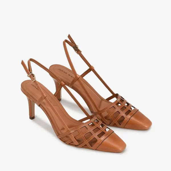 A+ . SLINGBACK COURO CASEINADO ALMENDRA - Imagen 4