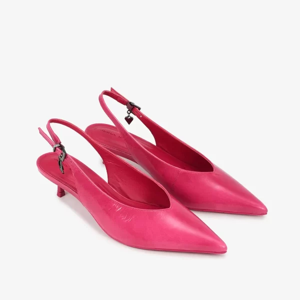 A+ . SLINGBACK  COURO FUCSIA - Imagen 5