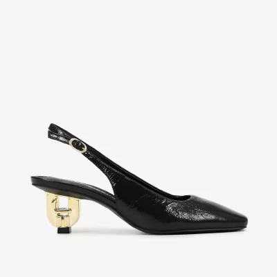 SLINGBACK CUERO CRINKLE PRETO