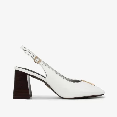 SLINGBACK CUERO NAPA NEW BRANCO