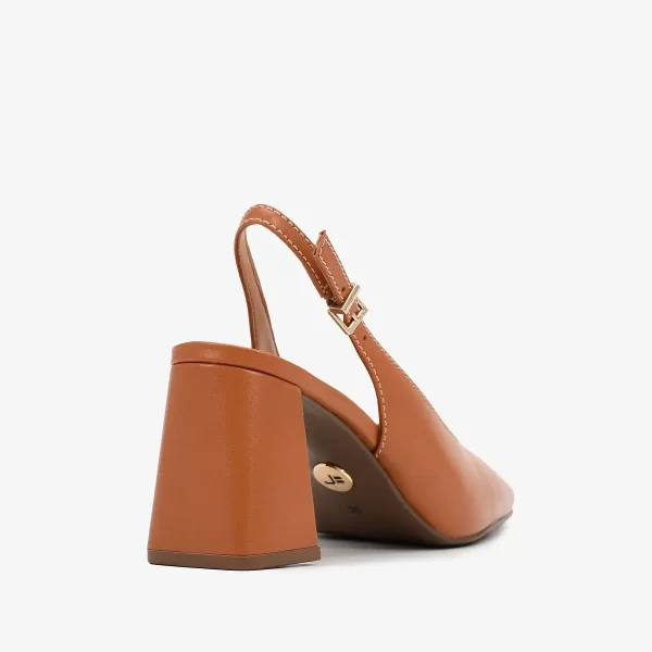 A+ . SLINGBACK COURO NAPA NEW CAMEL - Imagen 2