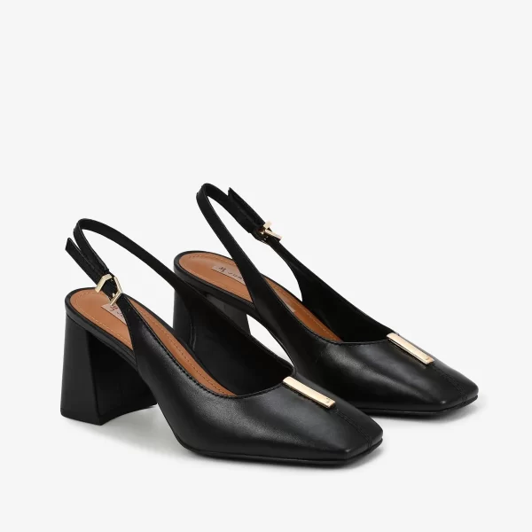 A+ . SLINGBACK COURO NAPA NEW PRETO - Imagen 4