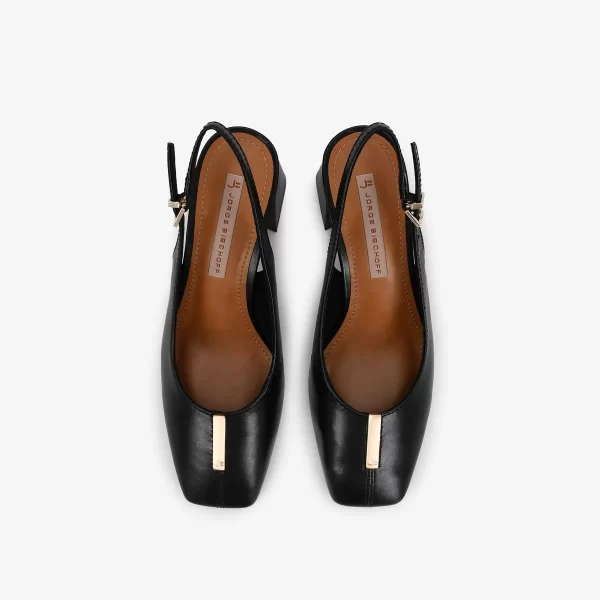 A+ . SLINGBACK COURO NAPA NEW PRETO - Imagen 3