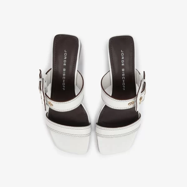 A+ . SANDALIA COURO FLOTER BLANC - Imagen 4
