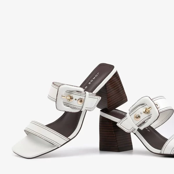 A+ . SANDALIA COURO FLOTER BLANC - Imagen 5