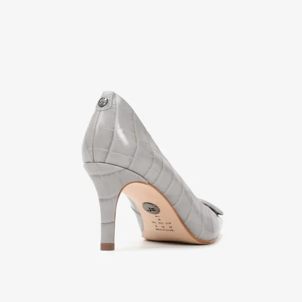A+ . SCARPIN  COURO CROCO GRIS - Imagen 6