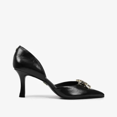 SCARPIN CUERO CRINKLE PRETO