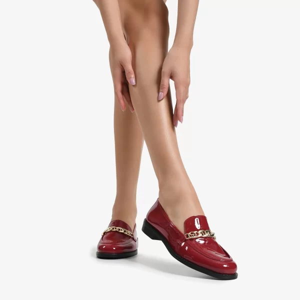 A+ MOCASIN CUERO VERNIZ BERRY - Imagen 5