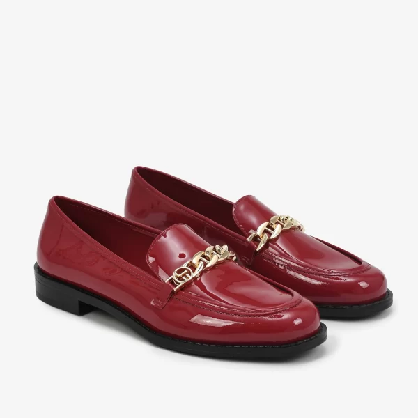 A+ MOCASIN CUERO VERNIZ BERRY - Imagen 4